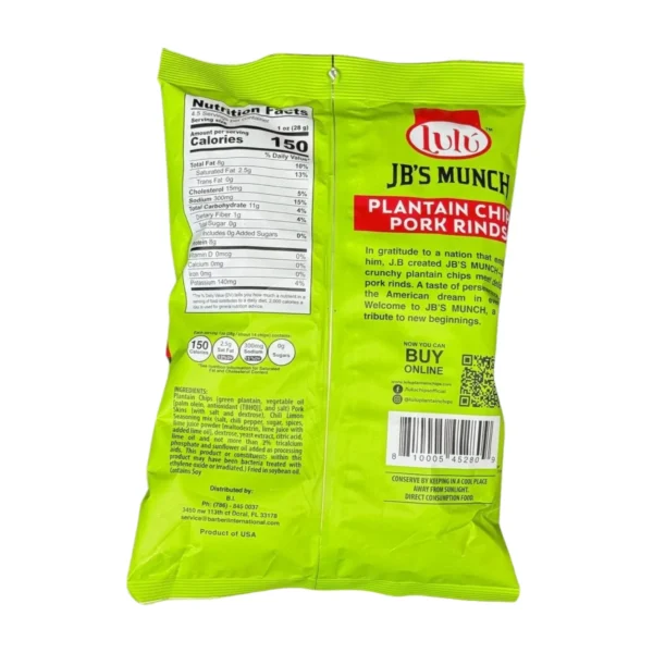 Lulu JB_S Munch Chili (Porkrinds and Plantain) x units